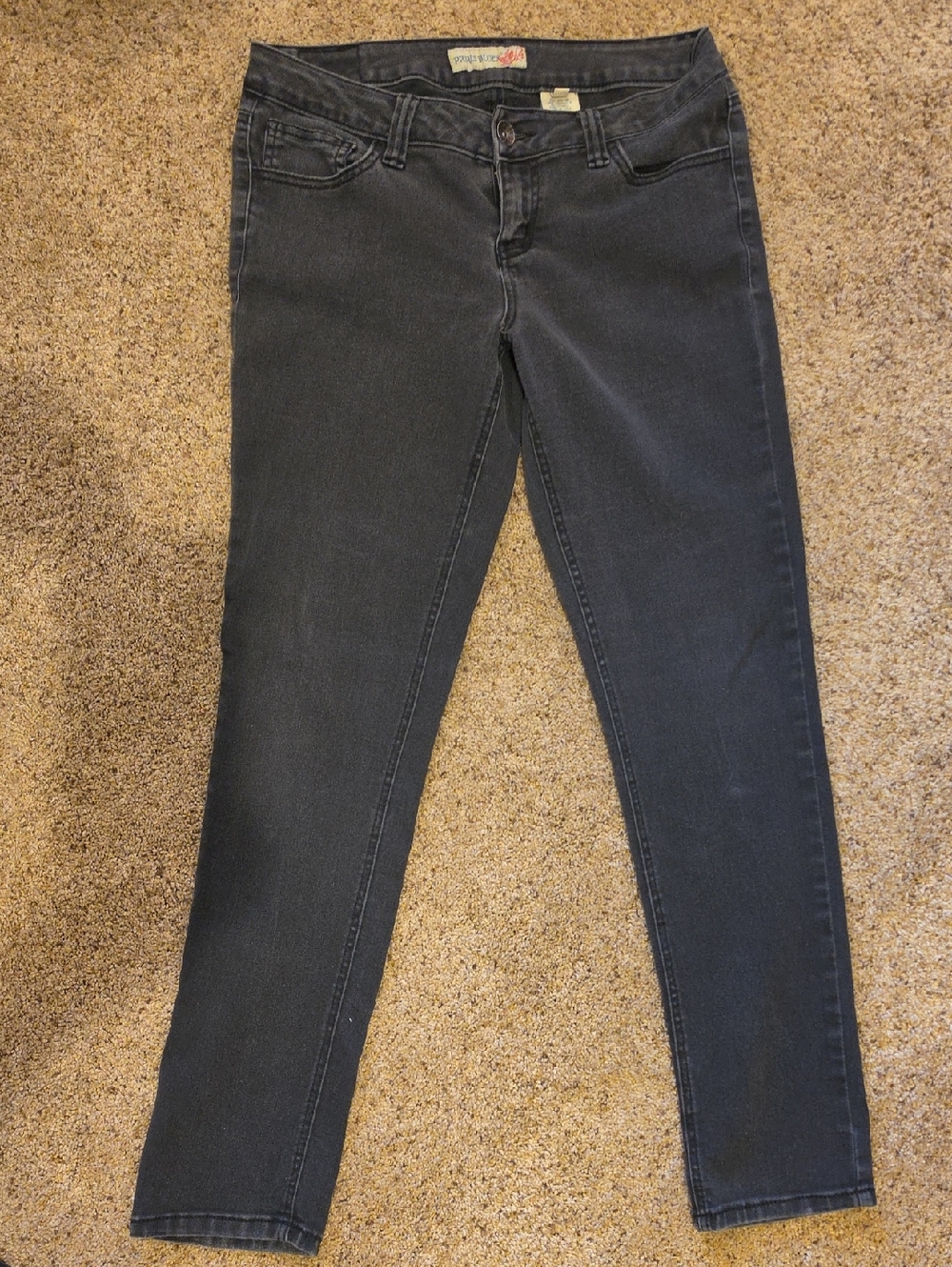 Paris Blues Dark Charcoal Skinny Jeans